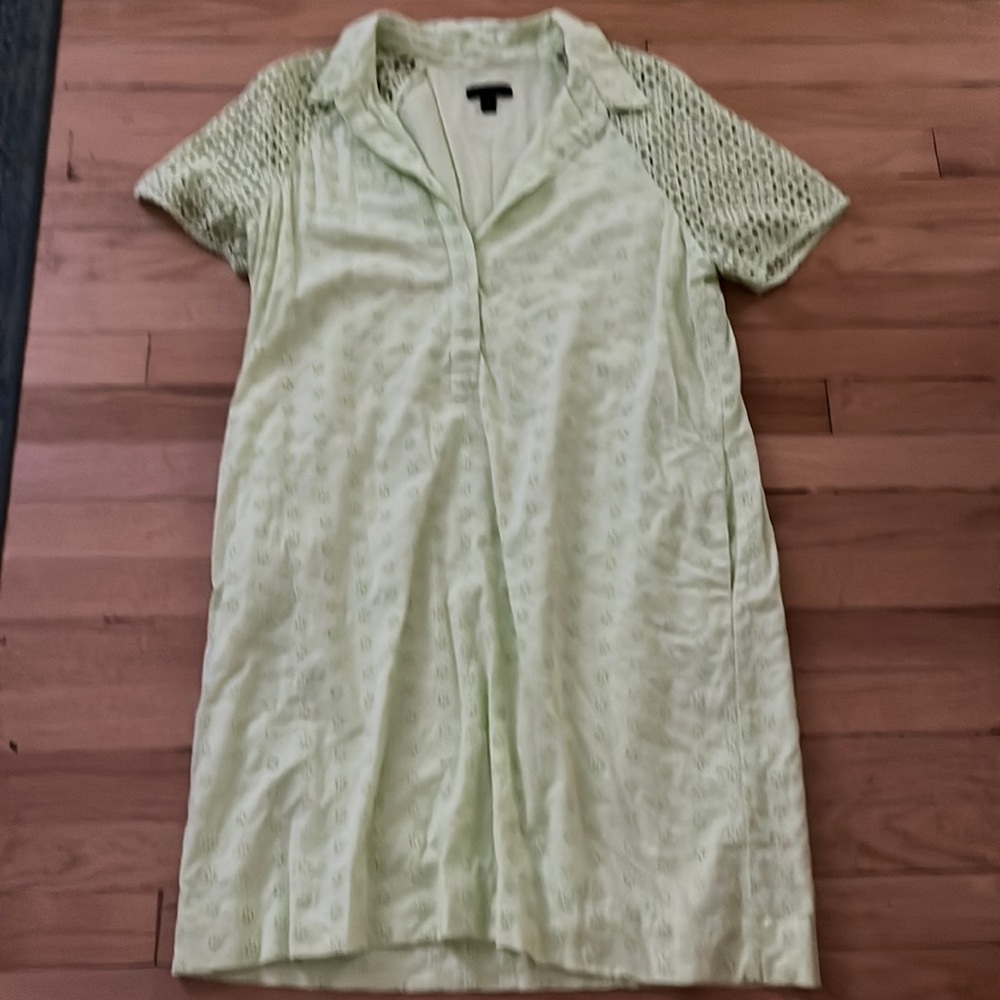 J crew half button shirt dress